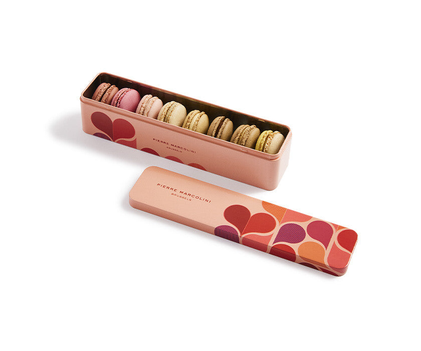 MARCOLINI VAL COFFRET 8 MACARONS EN METAL