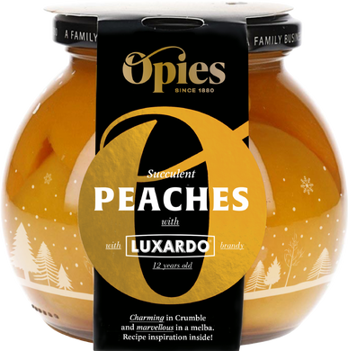 OPIES PEACHES WITH LUXARDO AGED BRANDY 460GR
