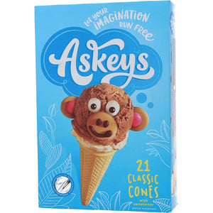 ASKEY'S  ICE CREAM CONE 21PC