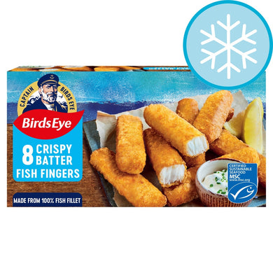 B/EYE CRISPY BATTER FISH FINGERS 8X224G