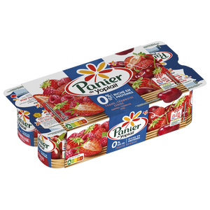 YOPLAIT PANIER DE FRUITS 0% YOGURT  4X125GR