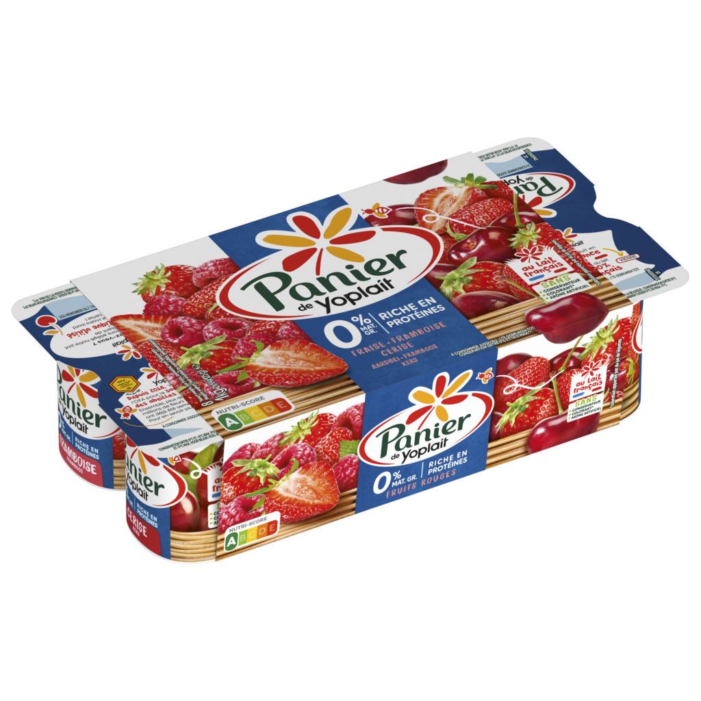 YOPLAIT PANIER DE FRUITS 0% YOGURT  4X125GR