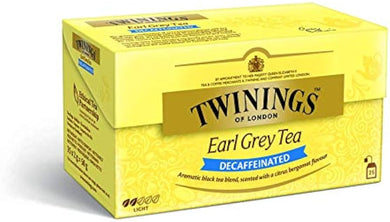 TWININGS TEA EARL GREY  DECAF. 25 UNITS