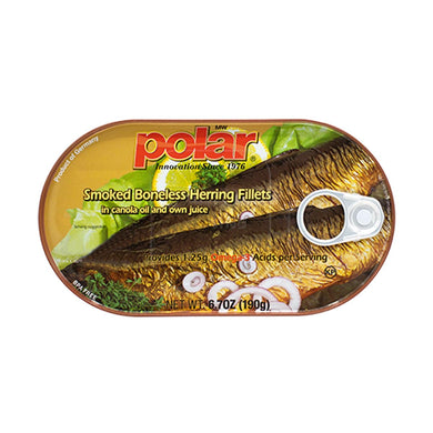 SMOKED HERRING FILLET WITH COLZA OIL 220G