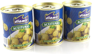 DIAMIR GREEN OLIVES WITH ANCHOVY 120GR