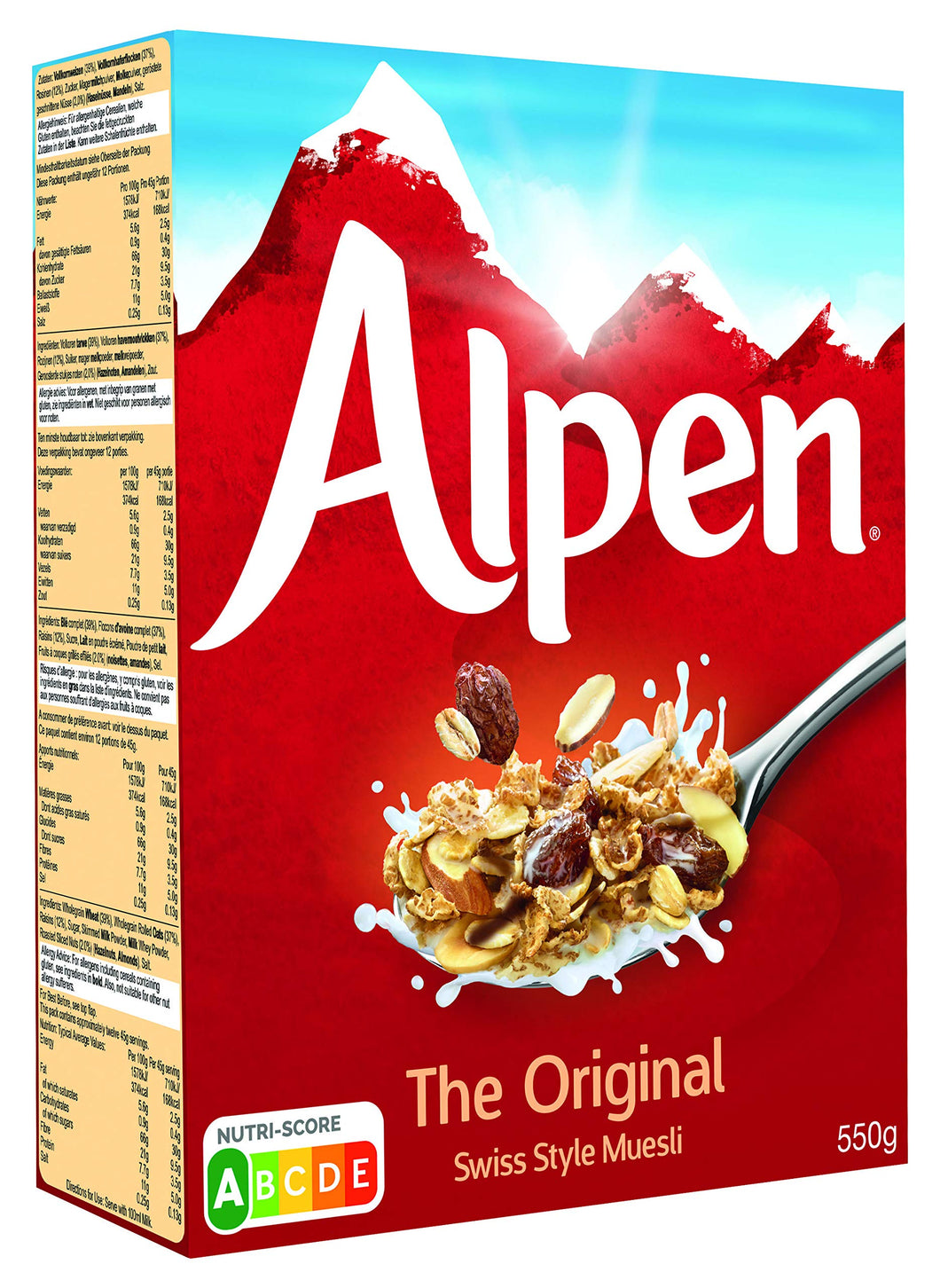 ALPEN ORIGINAL MUESLI 550GR