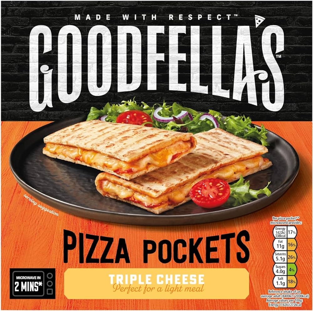 G/FELLAS PIZZA  POCKET TRIPLE CHEESE 250G