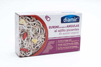 DIAMIR SURIMI SMALL EELS IN VEGETABLE OIL 115GR