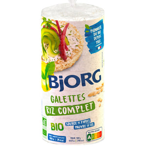 BJORG ORGANIC WHOLEGRAIN  RICECAKES  130GR