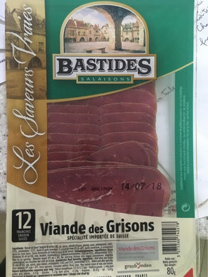 BASTIDES VIANDES DES GRISONS 80G