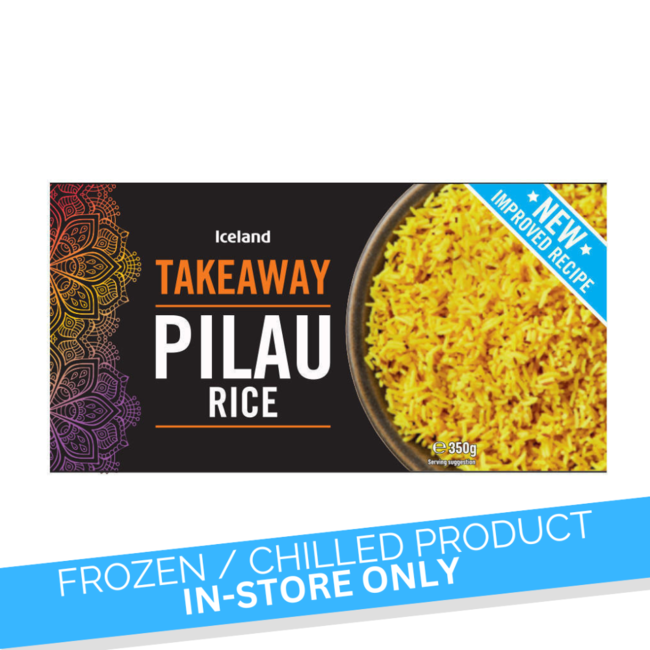 ICELAND TAKEWAY PILAU RICE 350G