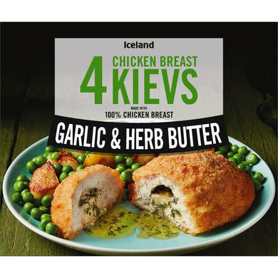 ICELAND  GARLIC & HERB CHICKEN  KIEV 4X500G