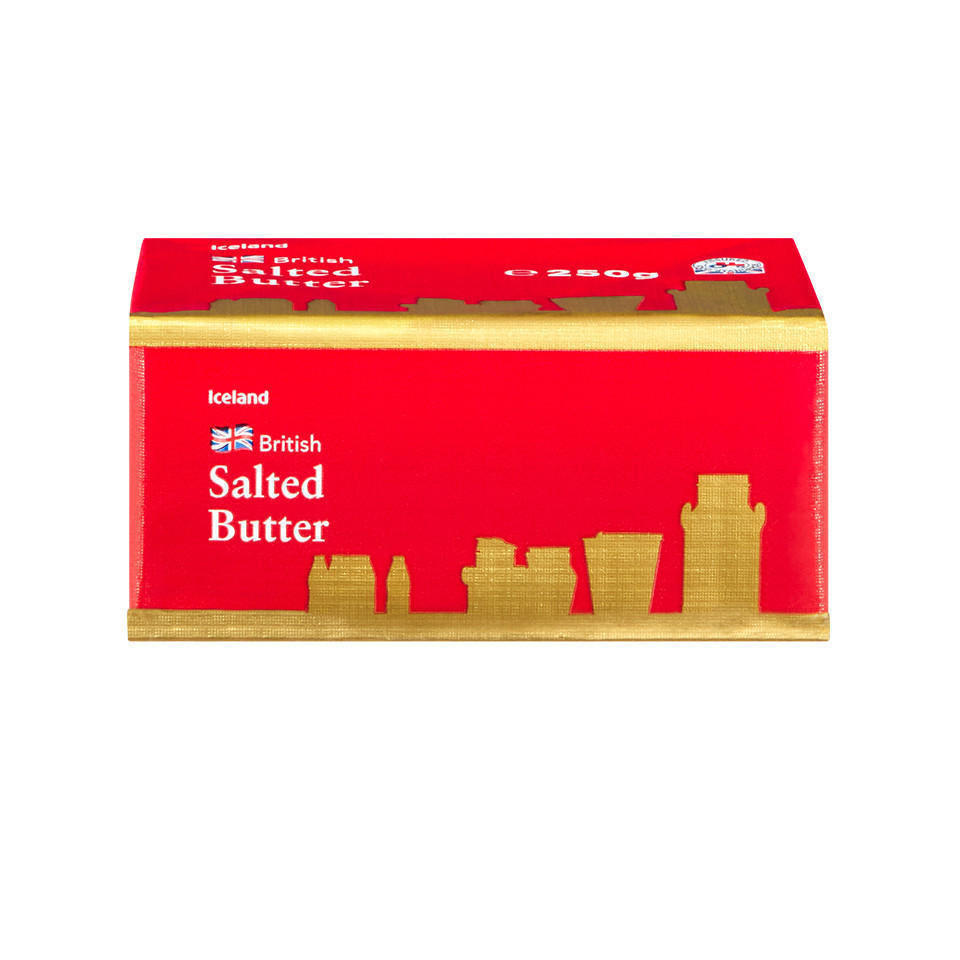ICELAND  BUTTER SALTED 250GR