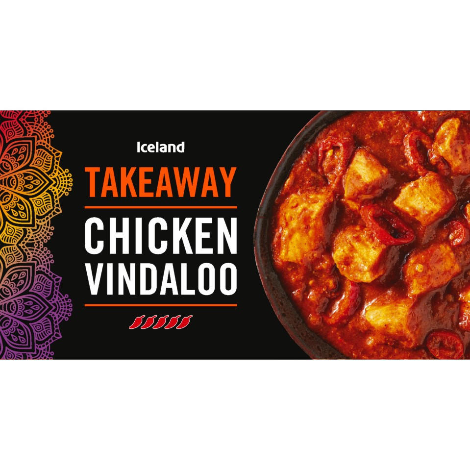 ICELAND TAKEWAY CHICKEN VINDALDO 375G