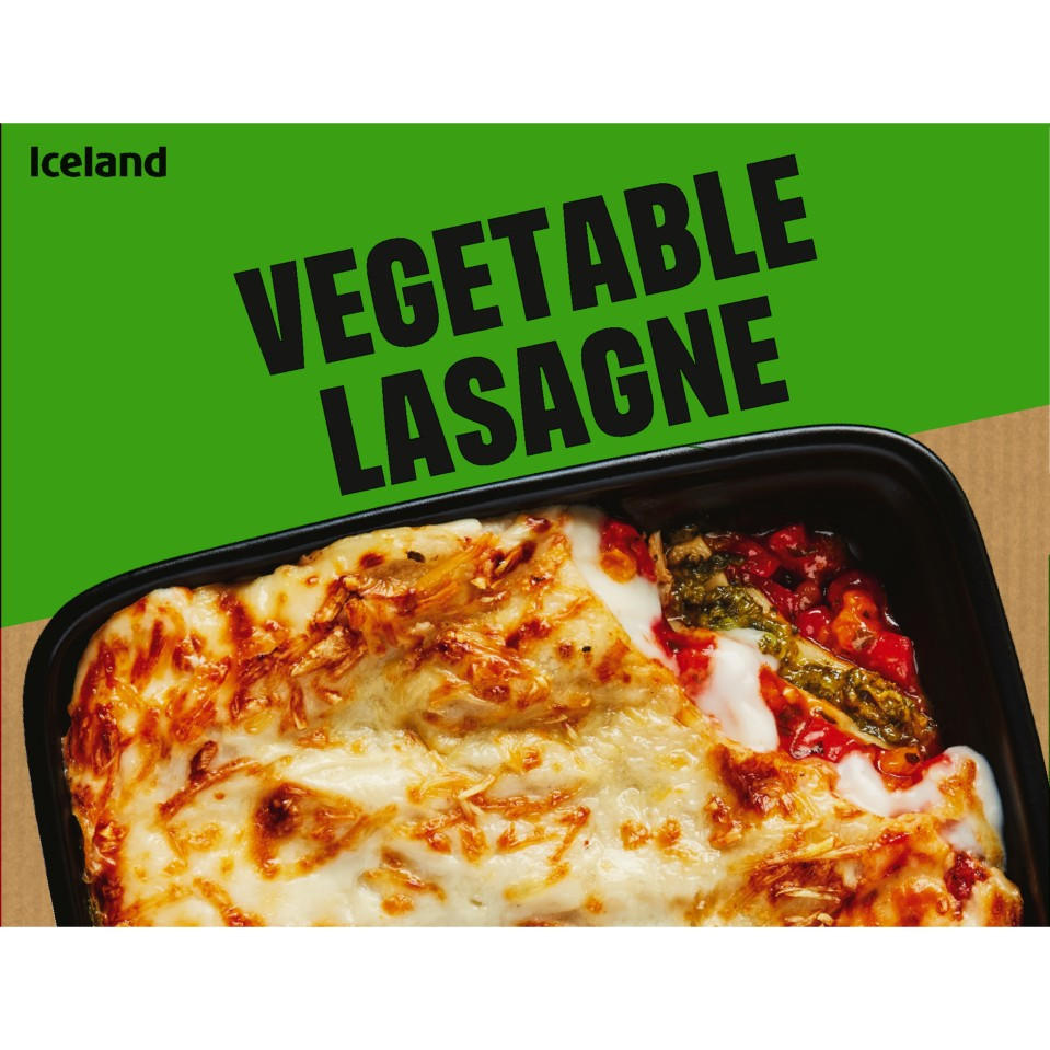 ICELAND  VEGETABLE LASAGNE 400G