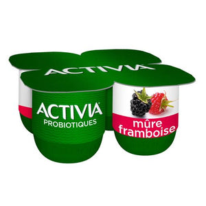 ACTIVIA RASPBERRY/BLACKBERRY YOGURT 4X125G