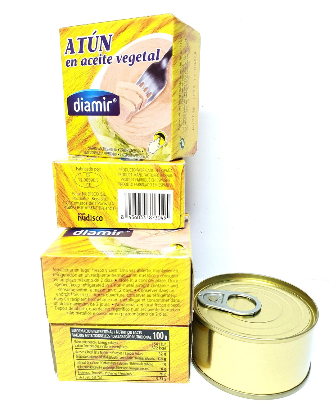 DIAMIR TUNA FISH FLAKES IN VEGETABLE OIL 1000GR