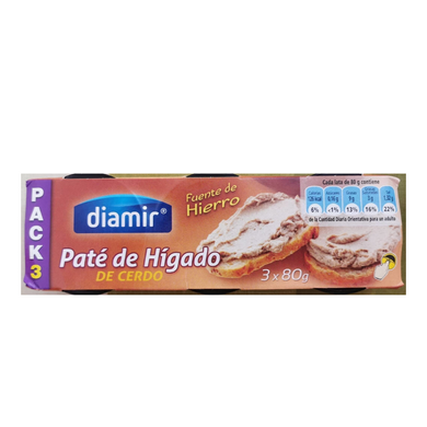 DIAMIR PORK LIVER PATE PACK 3