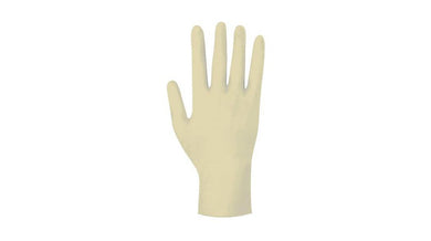 DISPOSABLE LATEX GLOVES WHITE 100P  SMALL