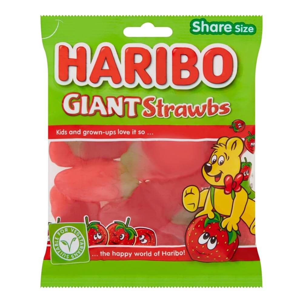 HARIBO GIANT STRAWBERRIES 100GR