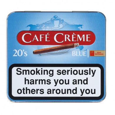 CAFE CREME CIGARS BLUE X 20