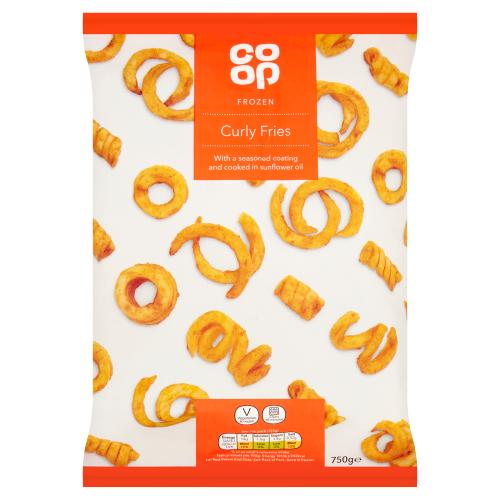 COOP CURLY FRIES 750G