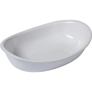 PYREX SUPREME  OVAL PLATE WHITE  26 X 18 CM