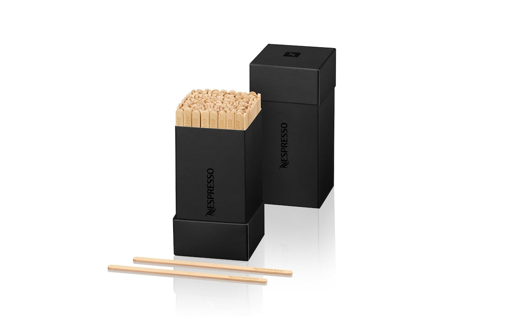 NESPRESSO BAMBOO COFFE STIRRER 200PC