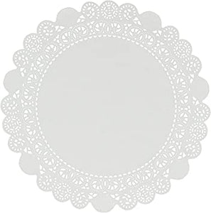 DOILIES WHITE 25CM 100PC