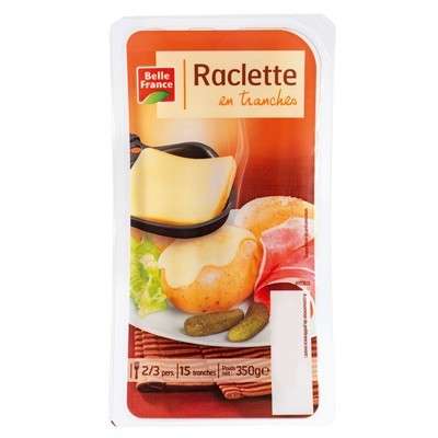 BF RACLETTE CHEESE SLICED 350G
