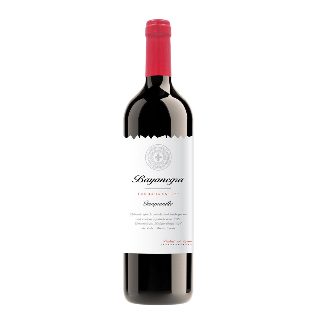 BAYANEGRA RED WINE  TEMPRANILLO 75CL