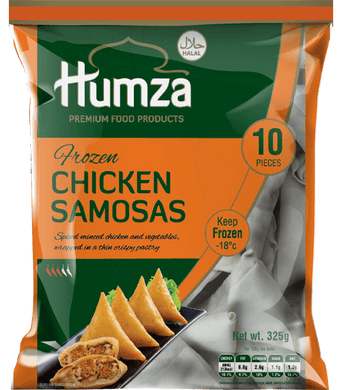HUMZA  CHICKEN SAMOSAS 30GR X 10PC