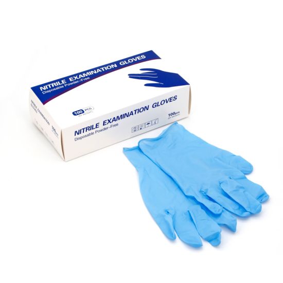 DISPOSABLE VINYL BLUE GLOVES SMALL 100PC