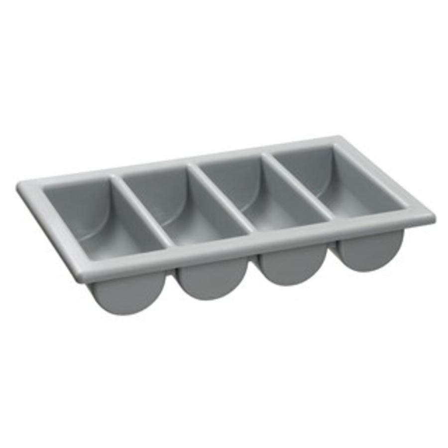 CUTLERY BIN,1/1GN, GREY PLASTIC