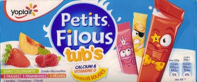 YOPLAIT PETITS FILOUS TUB'S 15X37G