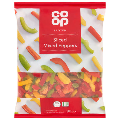 COOP SLICED MIXED PEPPERS 500G